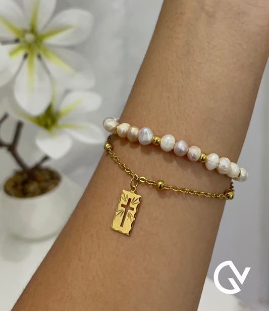 Pulsera Perla del Río 🤍✨
