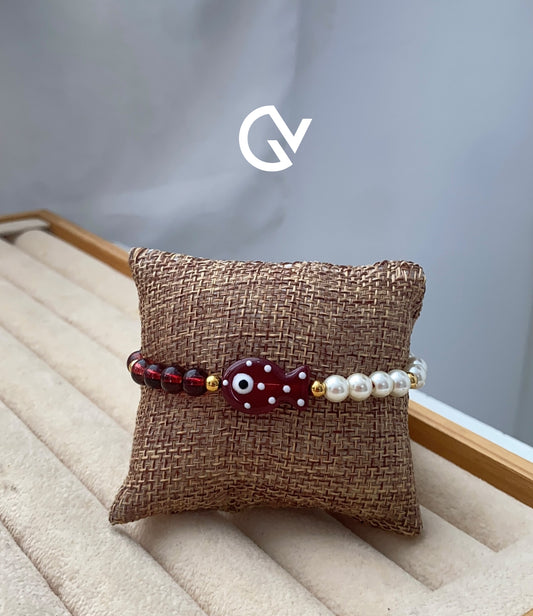Pulsera Pez vino