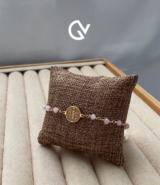 Pulsera entorchada con dije San Benito