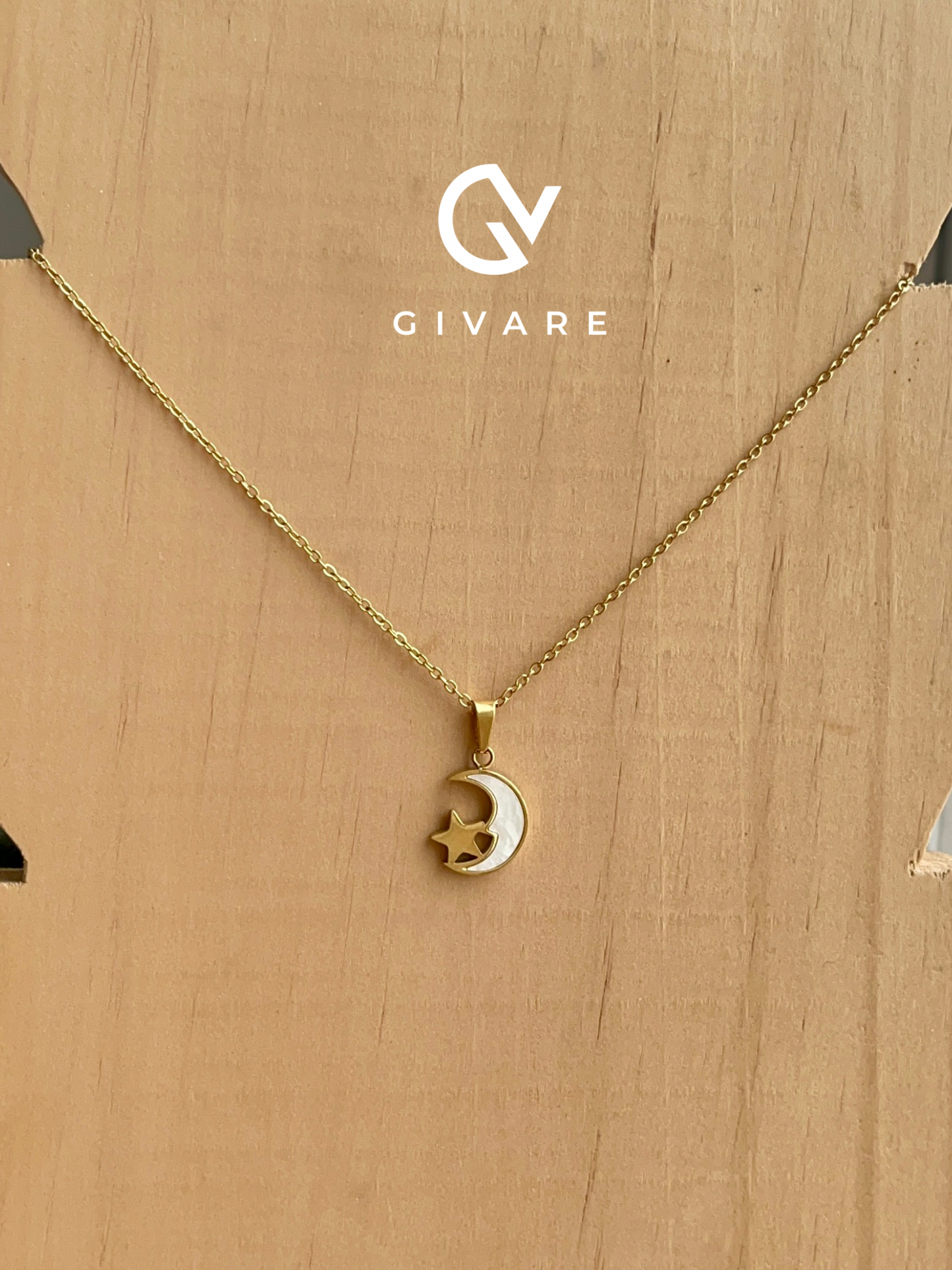 Cadena Luna Estrellada