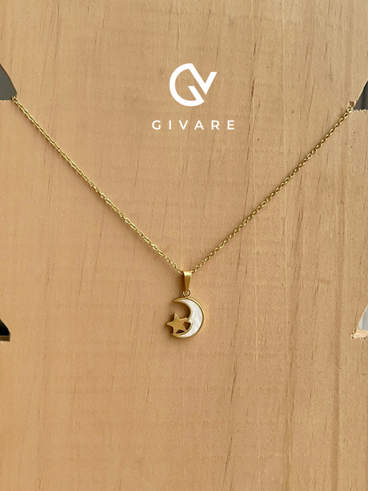 Cadena Luna Estrellada