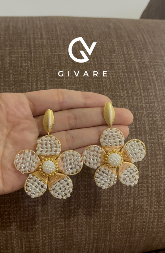 Aretes Flor chic